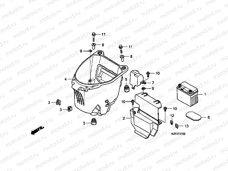 F-27 BATTERY / LUGGAGE BOX