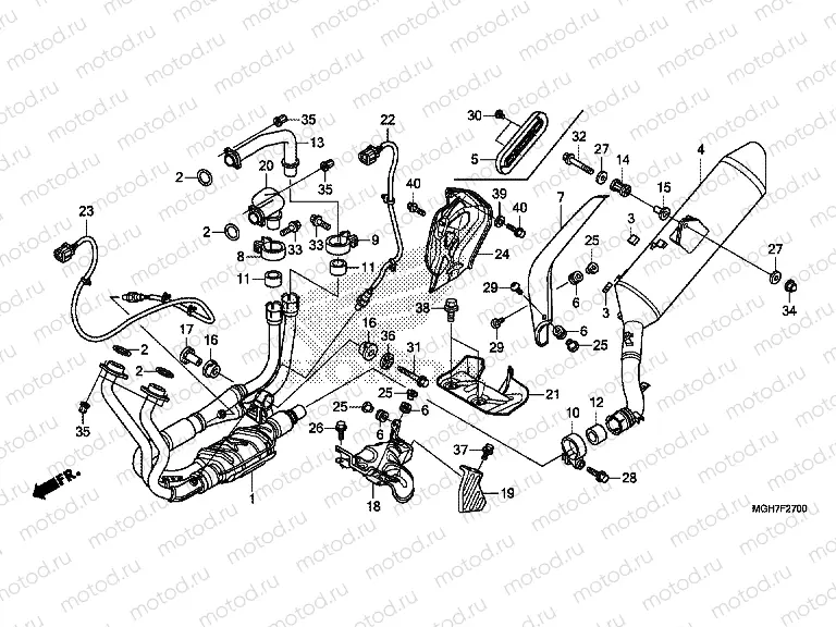 F-27 EXHAUST DRUM