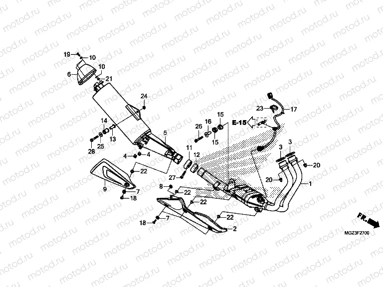 F-27 EXHAUST DRUM