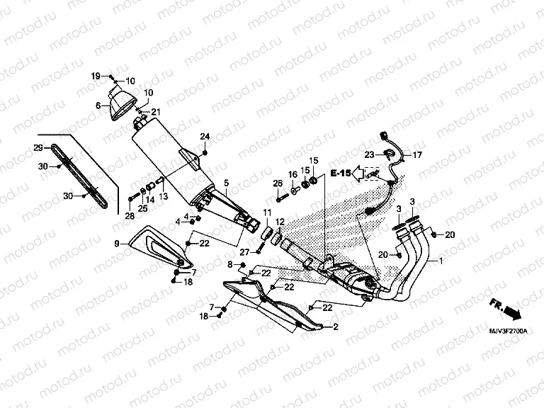 F-27 EXHAUST DRUM