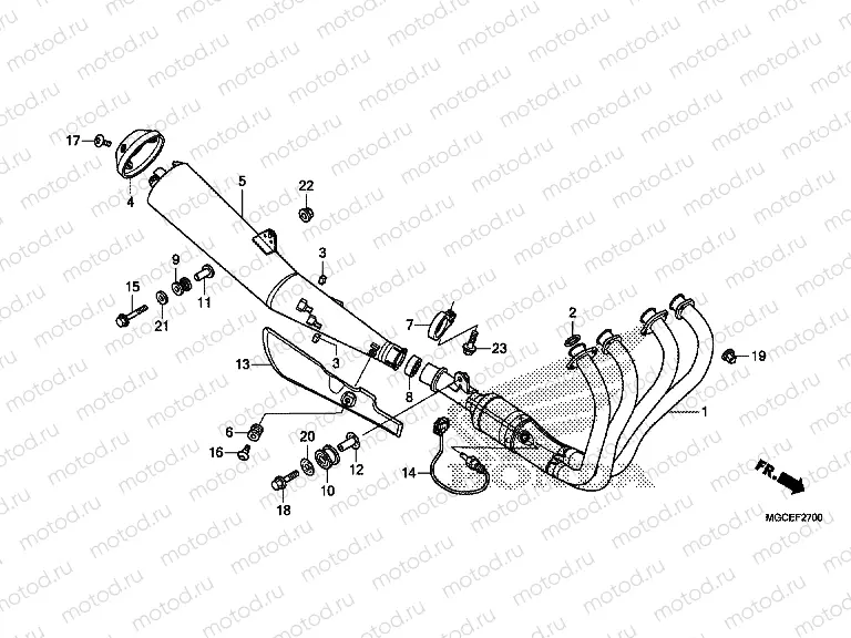 F-27 EXHAUST DRUM (CB1100 / A)