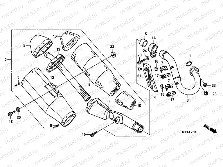 F-27 EXHAUST DRUM (CRF250RA)