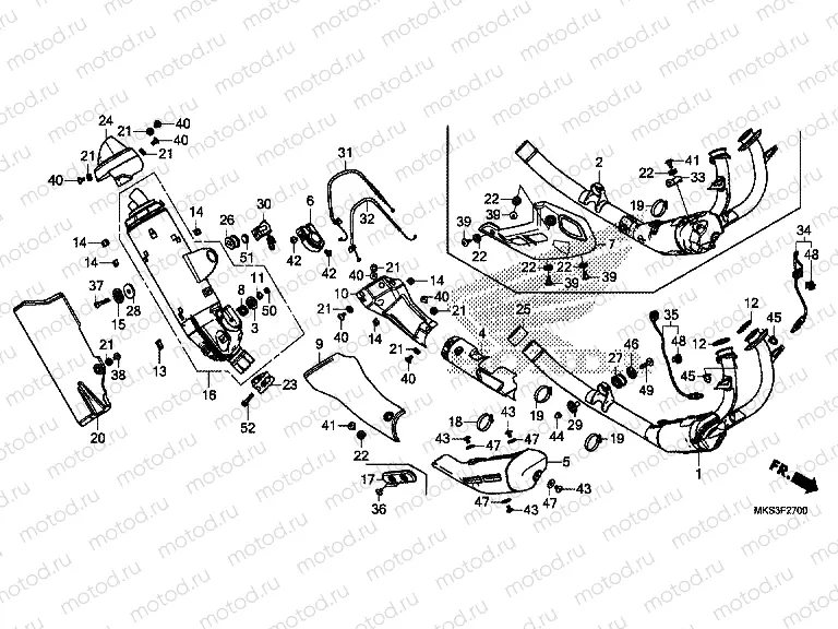 F-27 EXHAUST MUFFLER