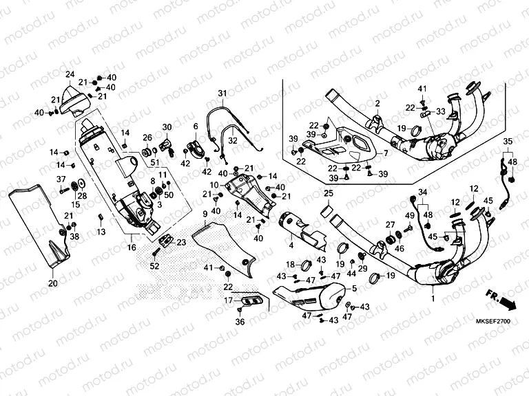F-27 EXHAUST MUFFLER
