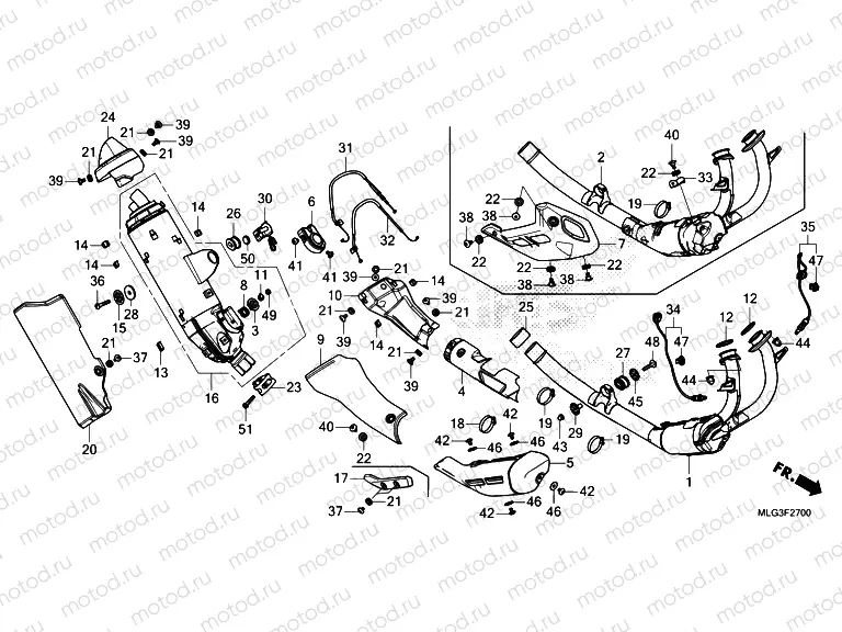 F-27 EXHAUST MUFFLER