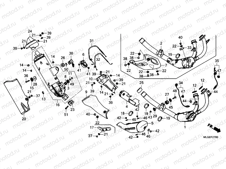 F-27 EXHAUST MUFFLER
