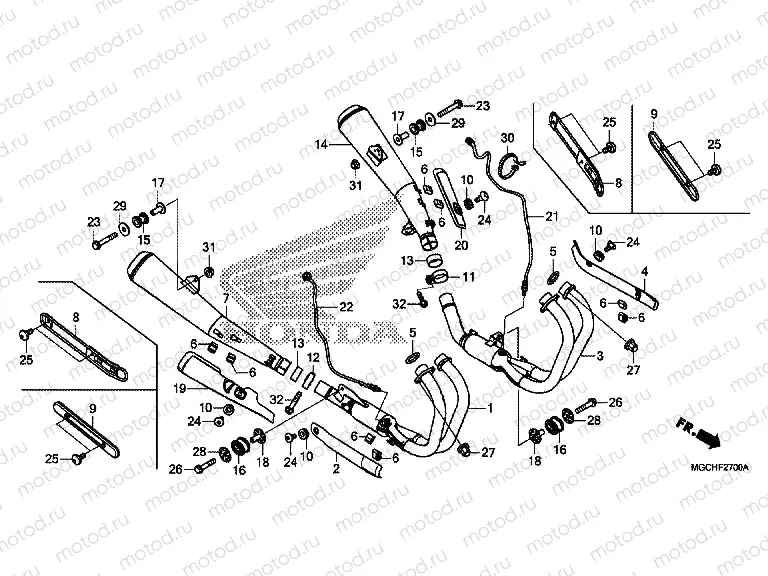 F-27 EXHAUST MUFFLER