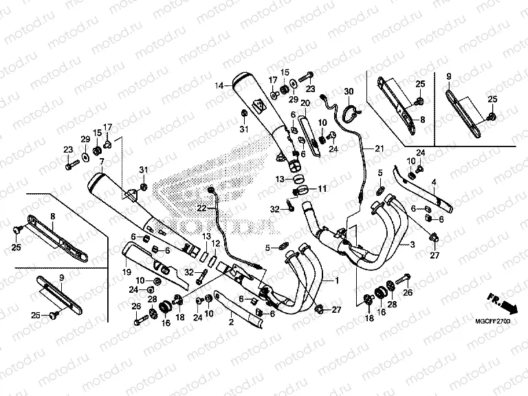 F-27 EXHAUST MUFFLER