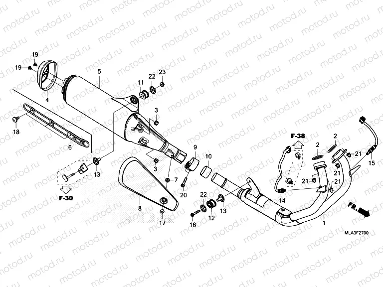 F-27 EXHAUST MUFFLER