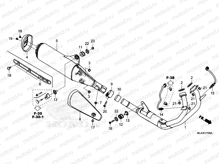 F-27 EXHAUST MUFFLER