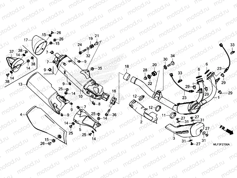 F-27 EXHAUST MUFFLER