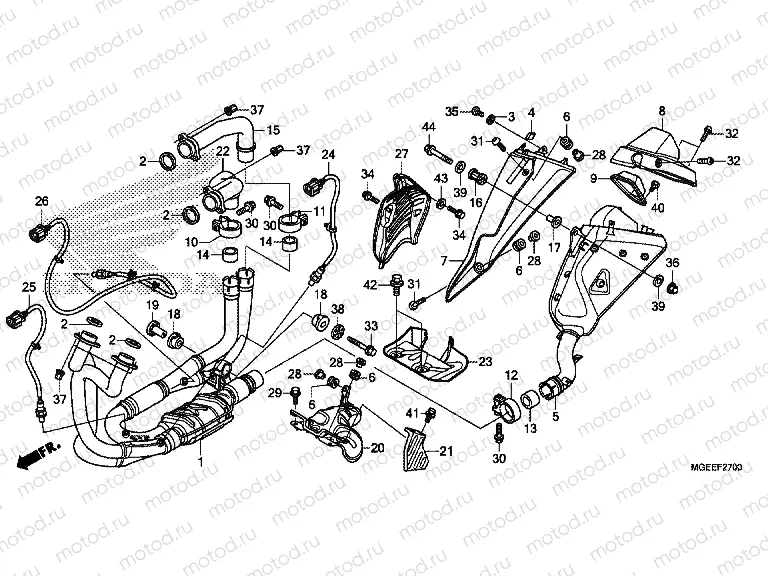 F-27 EXHAUST MUFFLER