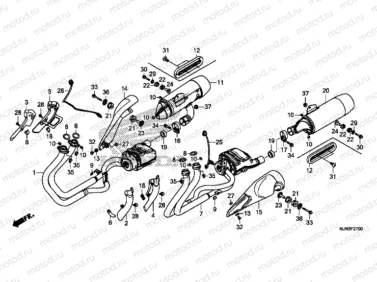 F-27 EXHAUST MUFFLER