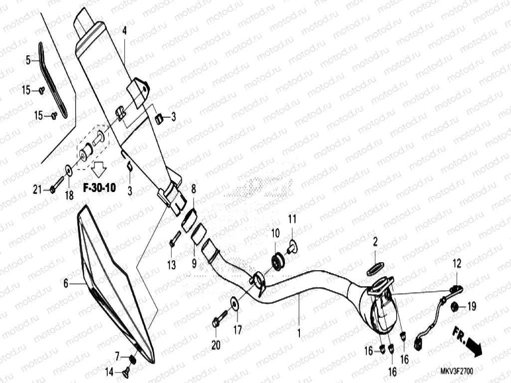 F-27 EXHAUST MUFFLER