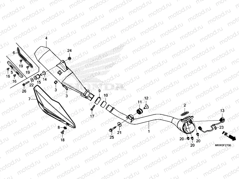 F-27 EXHAUST MUFFLER