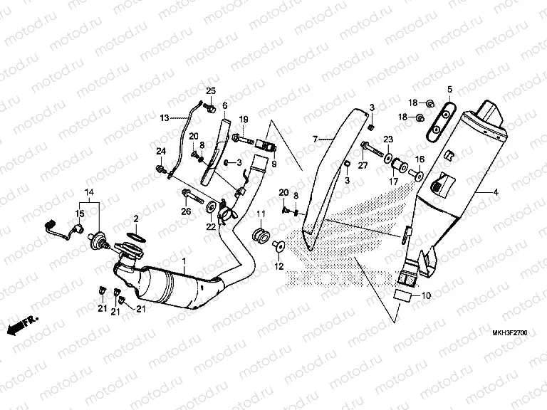 F-27 EXHAUST MUFFLER