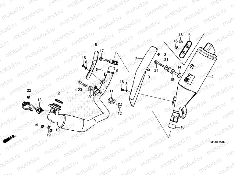 F-27 EXHAUST MUFFLER