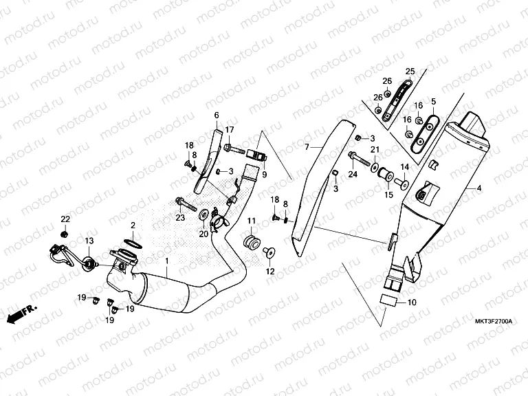 F-27 EXHAUST MUFFLER