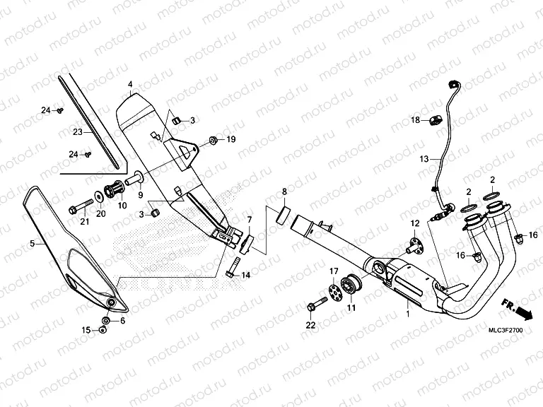 F-27 EXHAUST MUFFLER
