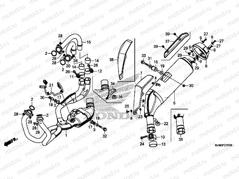 F-27 EXHAUST MUFFLER
