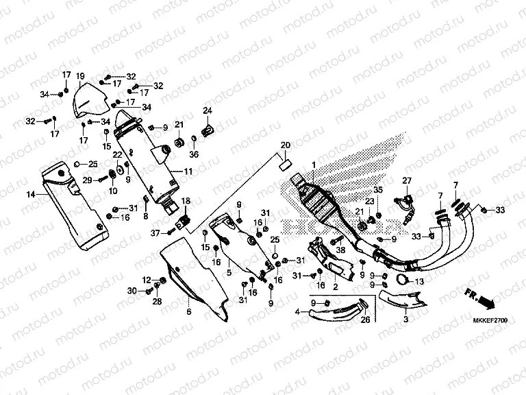 F-27 EXHAUST MUFFLER