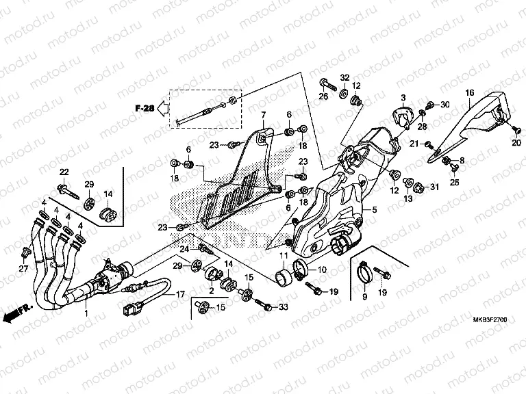 F-27 EXHAUST MUFFLER