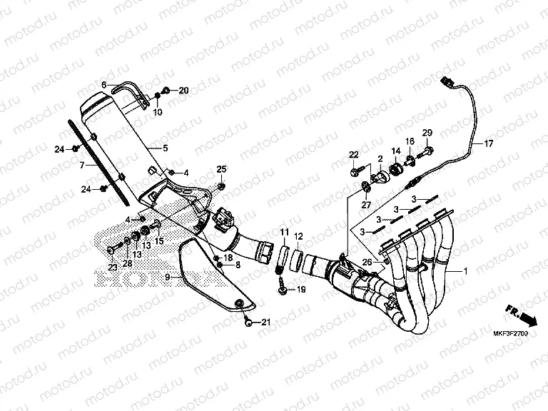 F-27 EXHAUST MUFFLER