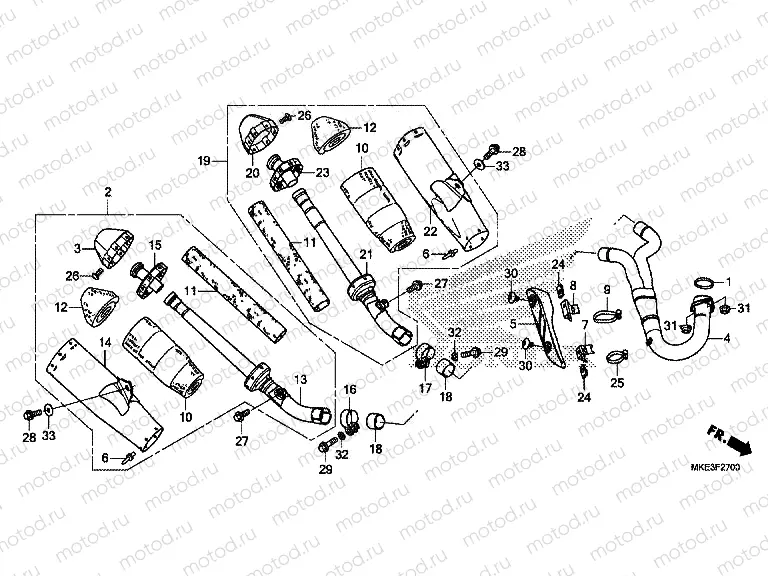 F-27 EXHAUST MUFFLER