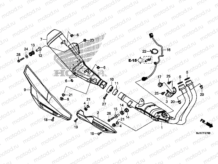 F-27 EXHAUST MUFFLER