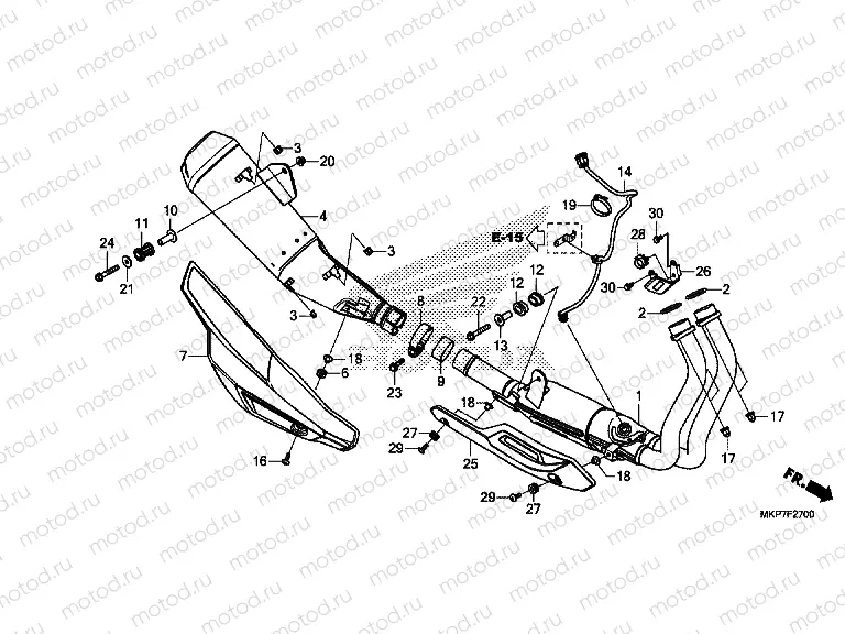 F-27 EXHAUST MUFFLER