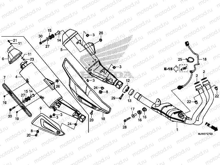 F-27 EXHAUST MUFFLER