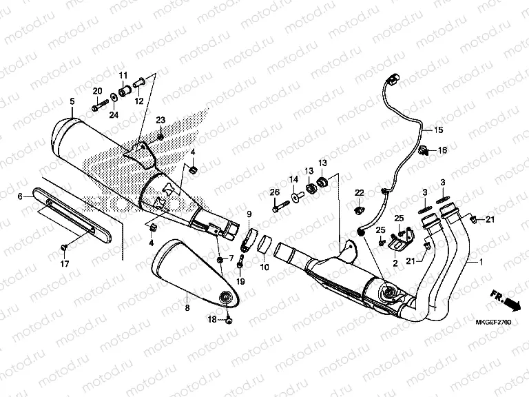 F-27 EXHAUST MUFFLER