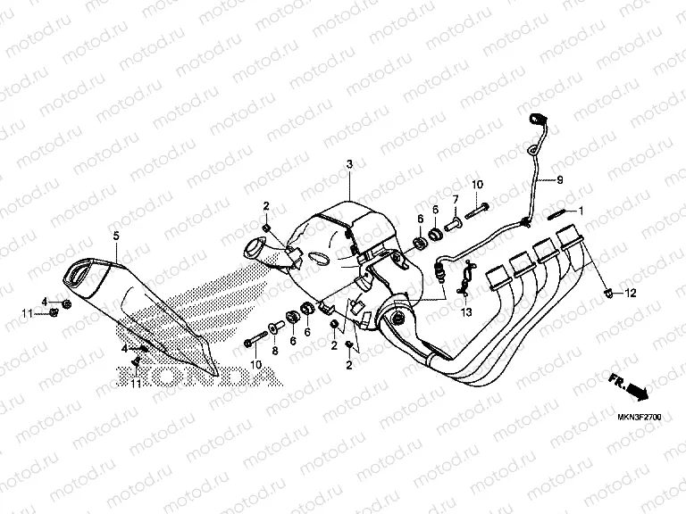 F-27 EXHAUST MUFFLER