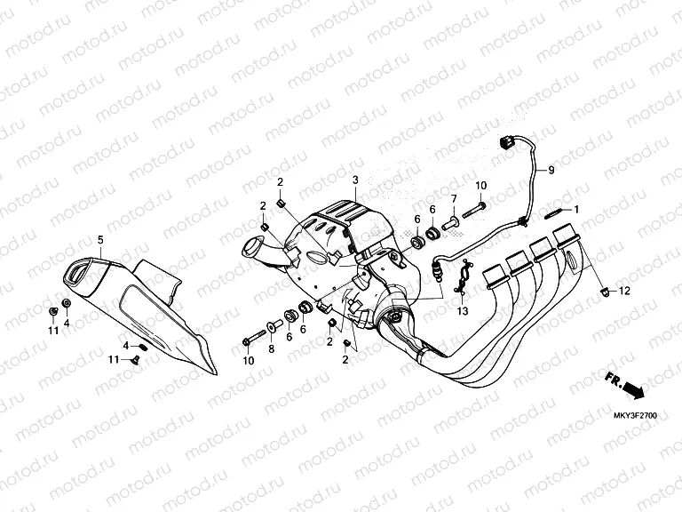 F-27 EXHAUST MUFFLER