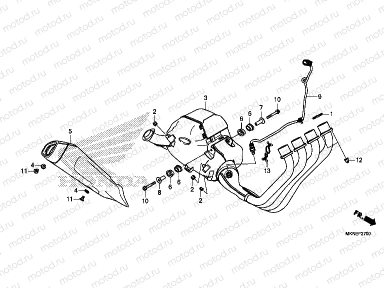 F-27 EXHAUST MUFFLER