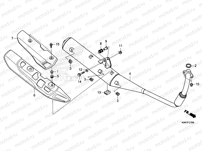 F-27 EXHAUST MUFFLER