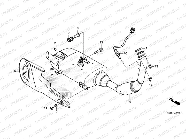F-27 EXHAUST MUFFLER