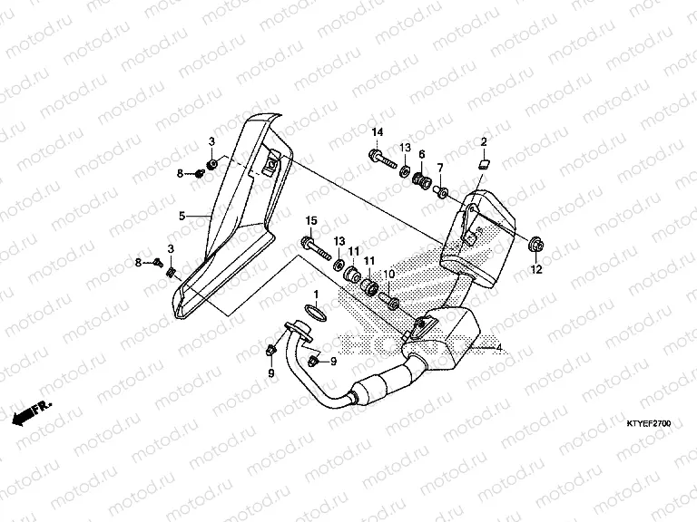 F-27 EXHAUST MUFFLER