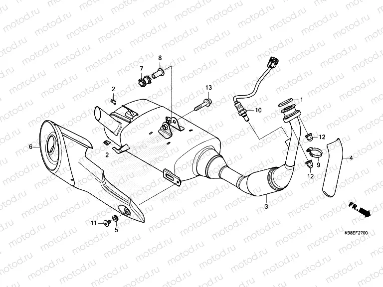 F-27 EXHAUST MUFFLER
