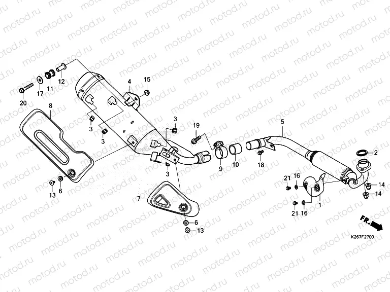 F-27 EXHAUST MUFFLER