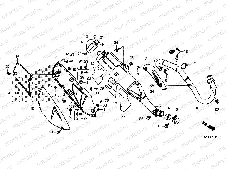 F-27 EXHAUST MUFFLER
