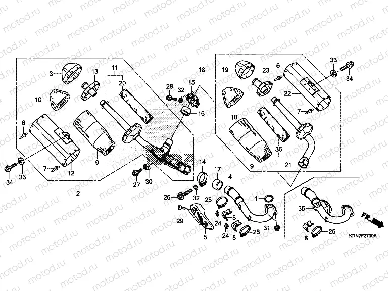 F-27 EXHAUST MUFFLER