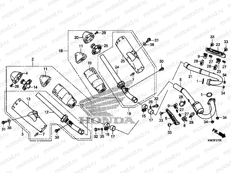 F-27 EXHAUST MUFFLER