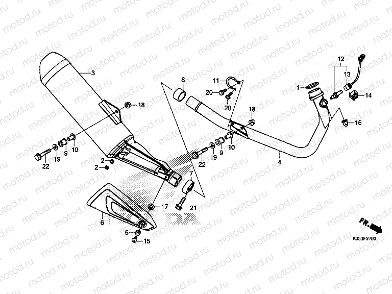 F-27 EXHAUST MUFFLER