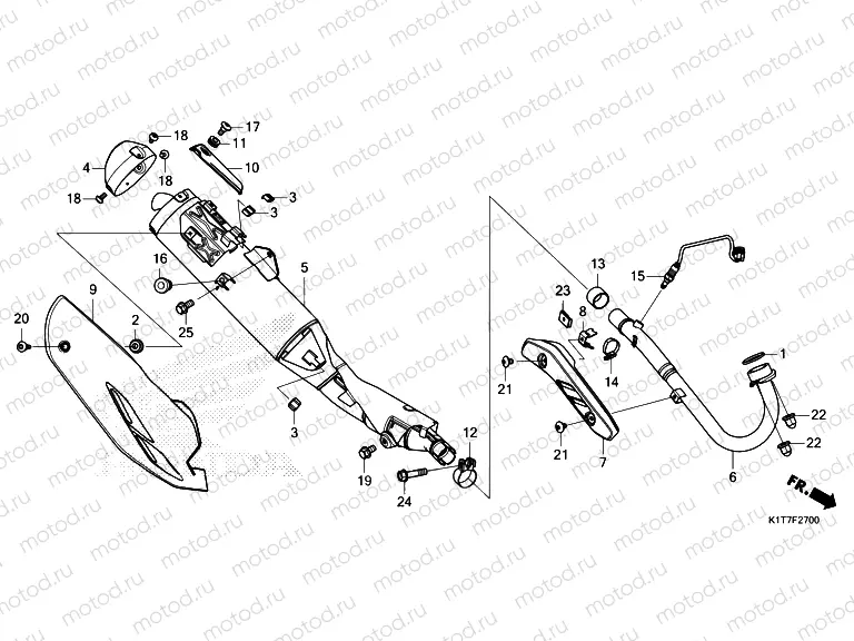 F-27 EXHAUST MUFFLER