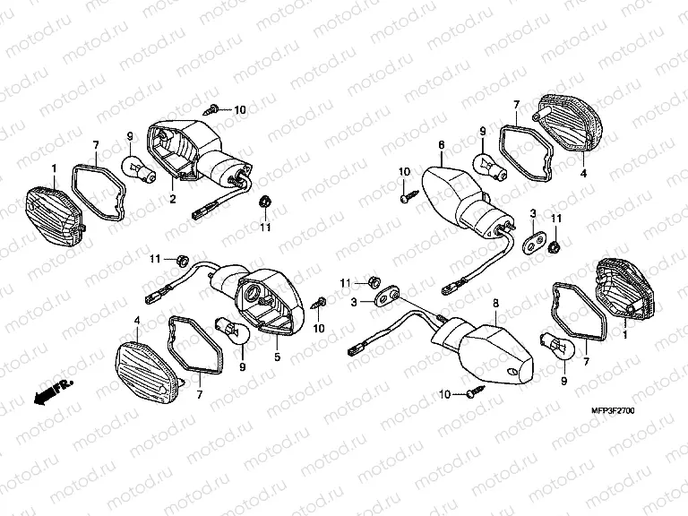 F-27 FLASHING BLOCK (CB1300 / CB1300A)