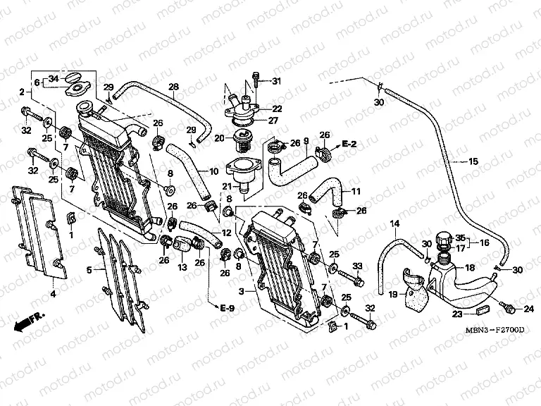 F-27 RADIATOR / THERMOSTAT