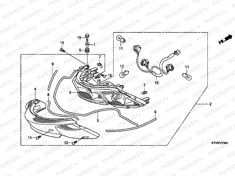 F-27 REAR COMBINATION LAMP