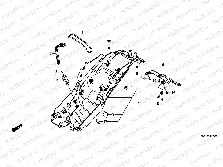 F-27 REAR FENDER