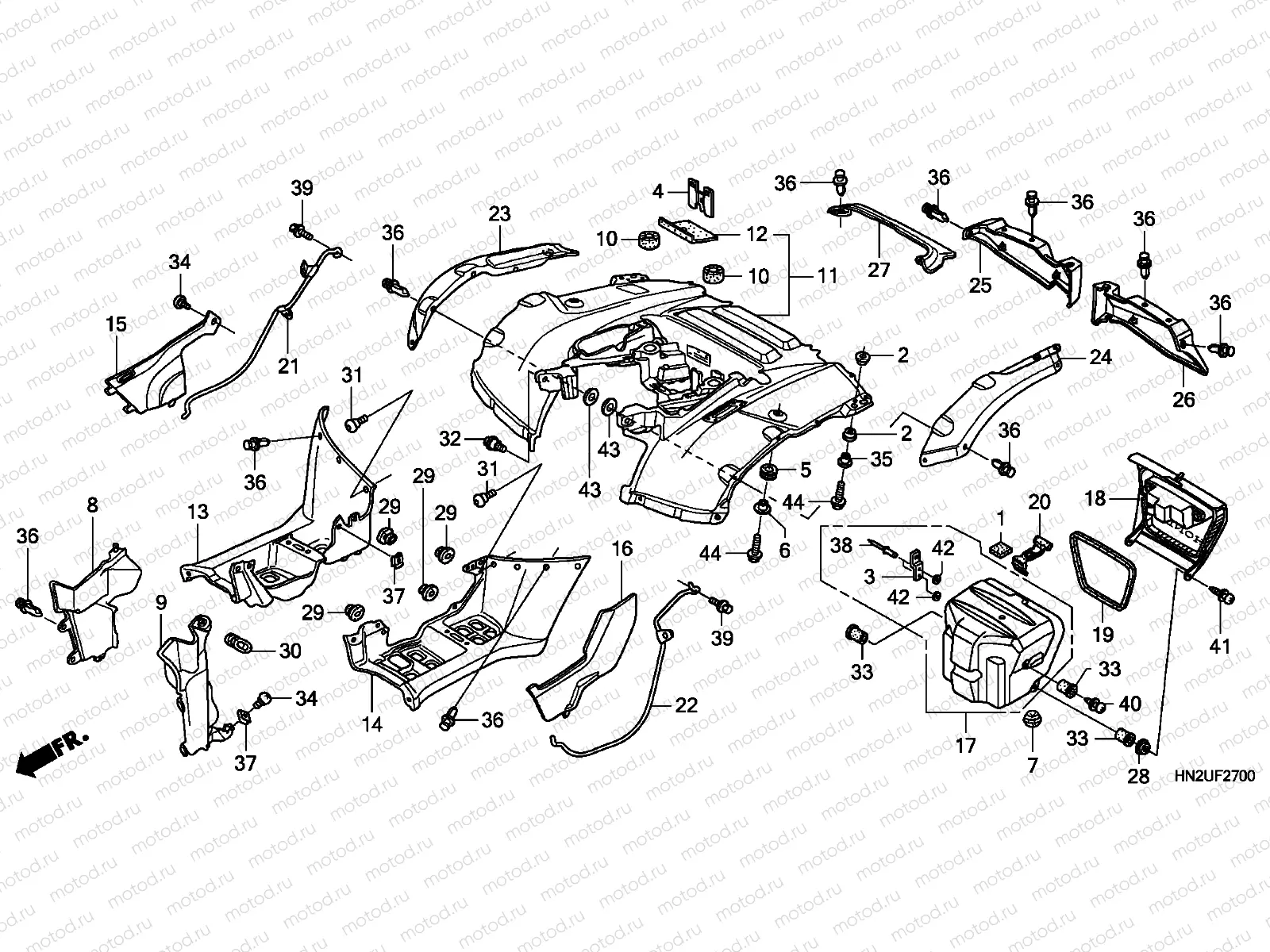 F-27 REAR FENDER